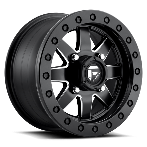 Fuel Off-Road Maverick UTV Beadlock Wheel | 4x137 Bolt Pattern - Matte Black Milled / 15x7 / +38mm (5.5" BS)