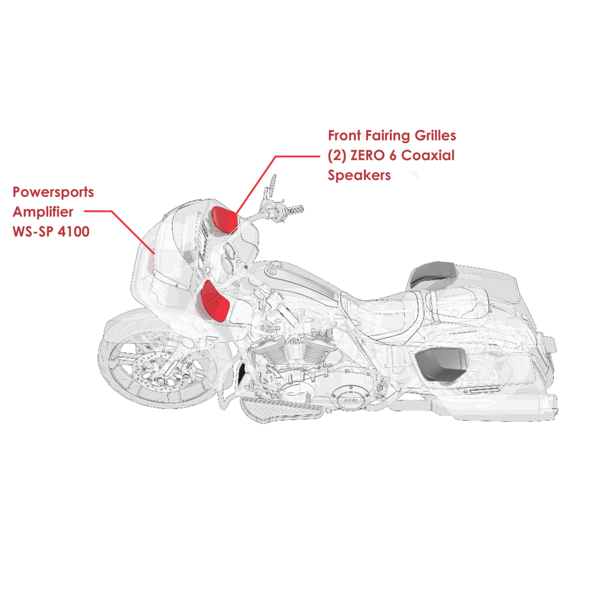 WS-HAR-FSK | Front Speaker Audio Kit – Harley-Davidson Upgrade System