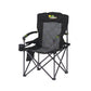 King Hard Arm Camp Chair with Lumbar Support