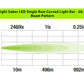 Night Saber LED Single Row Curved Light Bar - 28.5"
