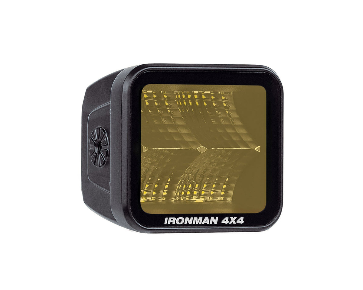3.2" LED Cube Light (Flood Beam, Amber)