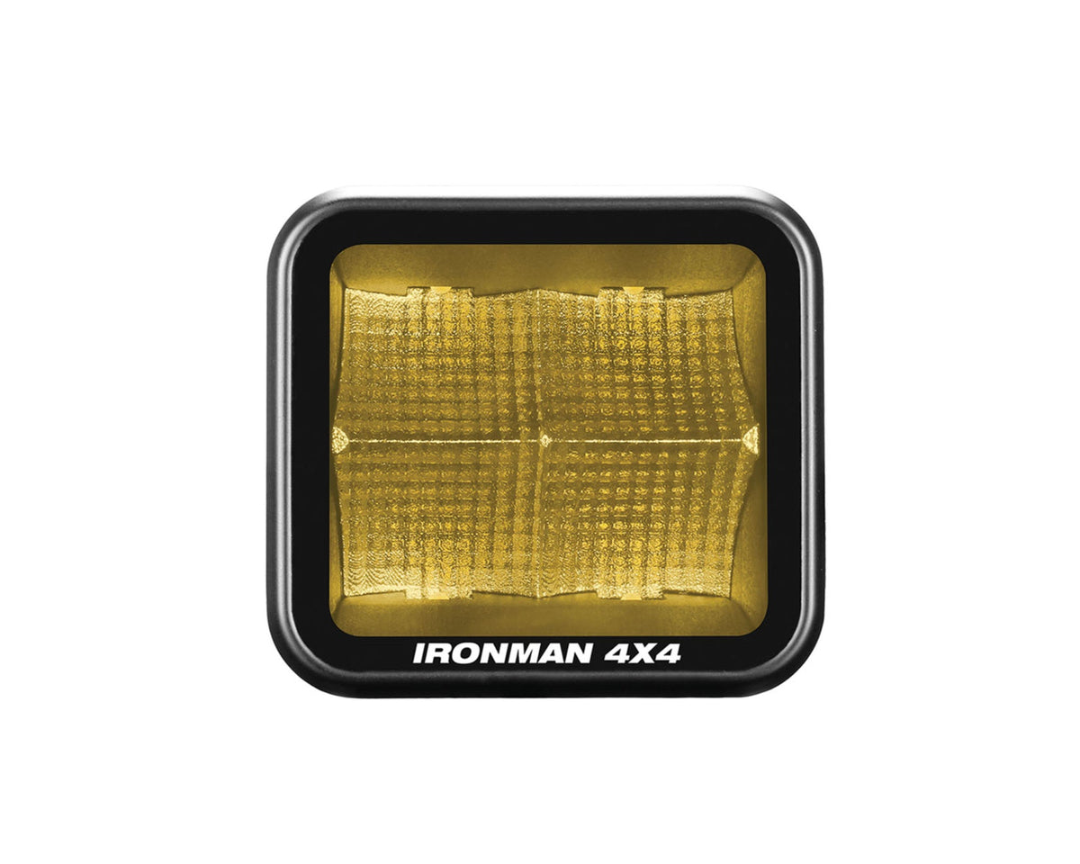 3.2" LED Cube Light (Flood Beam, Amber)