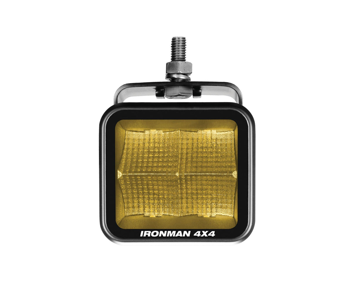 3.2" LED Cube Light (Flood Beam, Amber)