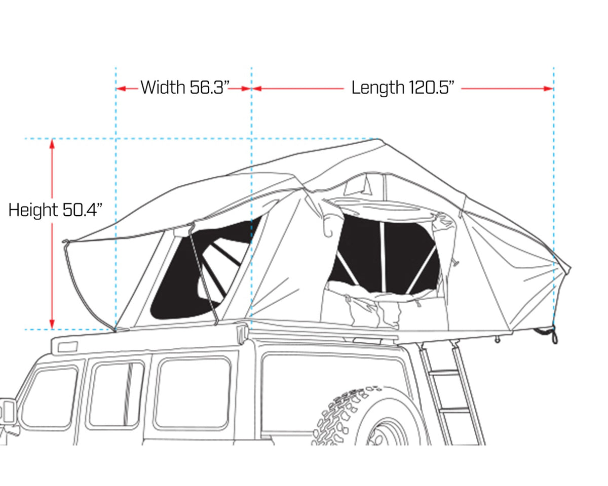 Cross 1200 MK2 Rooftop Tent