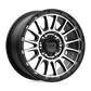 KM542 16X8 6X5.5 S-BLK MACH 00MM