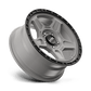 KM721 16X7 5X4.5 S-GRAY BLK LP 15MM