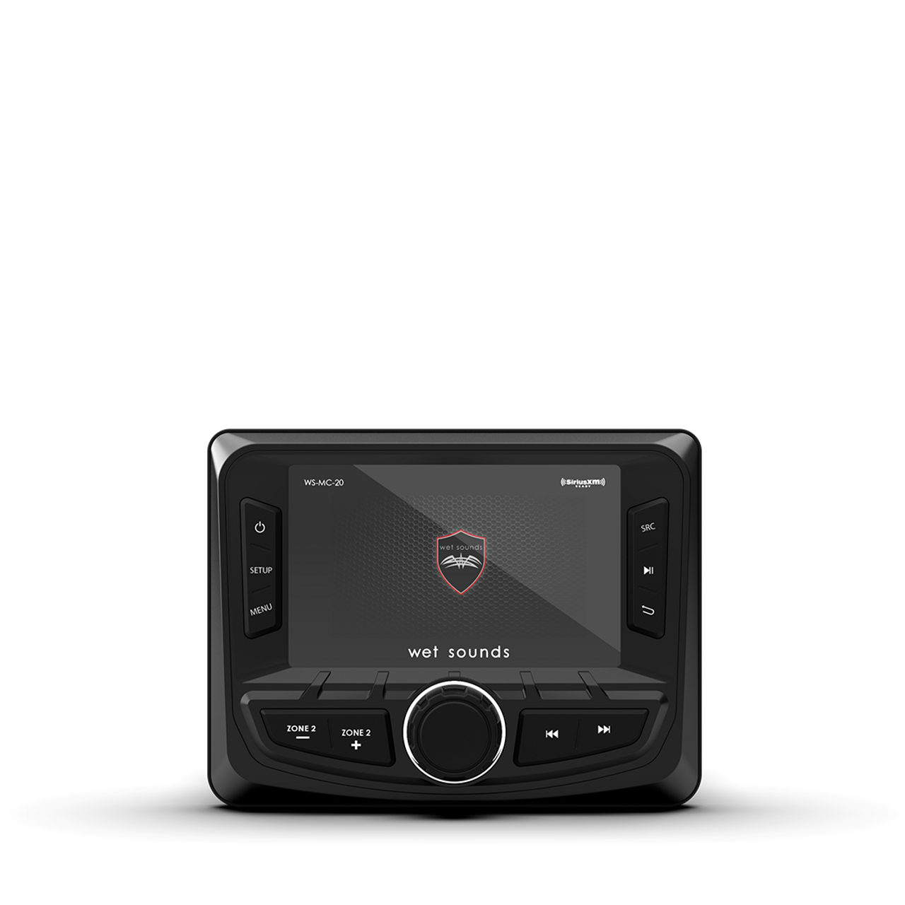 Wet Sounds Compact 2-Zone Media Receiver Source Unit with SiriusXM-Ready and NMEA 2000 Connectivity | WS-MC-20