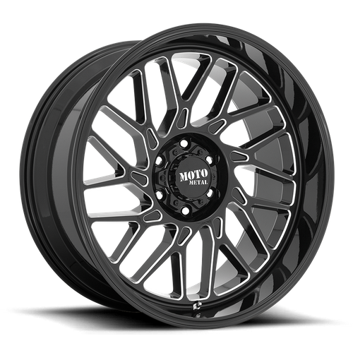 MO805 22X10 6X135 G-BLK MILL -18MM
