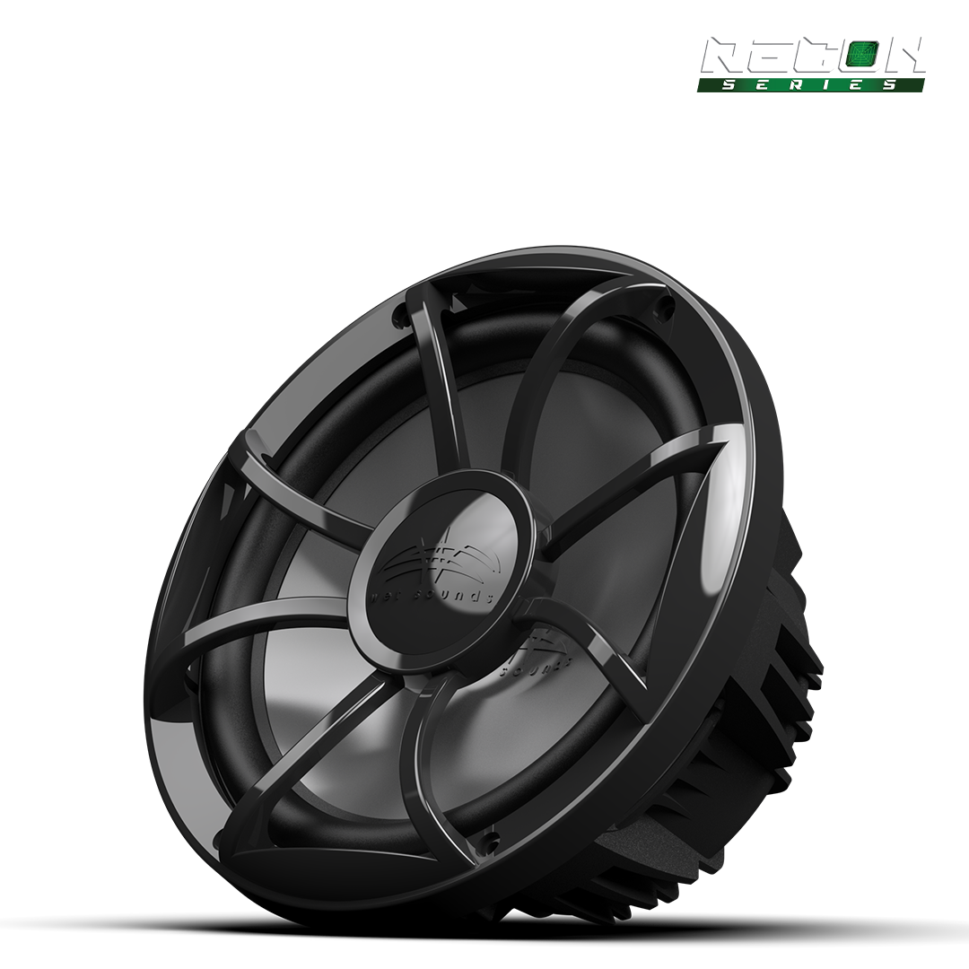 RECON 10 FA-BG | 10-inch Free-air Marine Subwoofer 4Ω Black with XS Black Grille