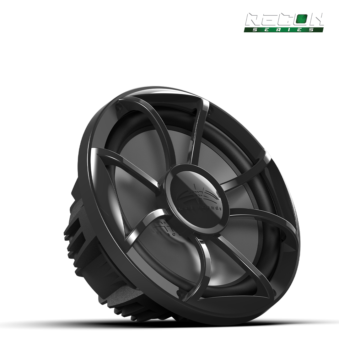 RECON 10 FA-BG | 10-inch Free-air Marine Subwoofer 4Ω Black with XS Black Grille