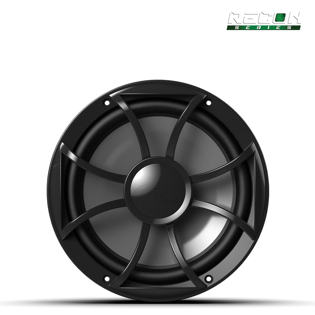 RECON 10 FA-BG | 10-inch Free-air Marine Subwoofer 4Ω Black with XS Black Grille