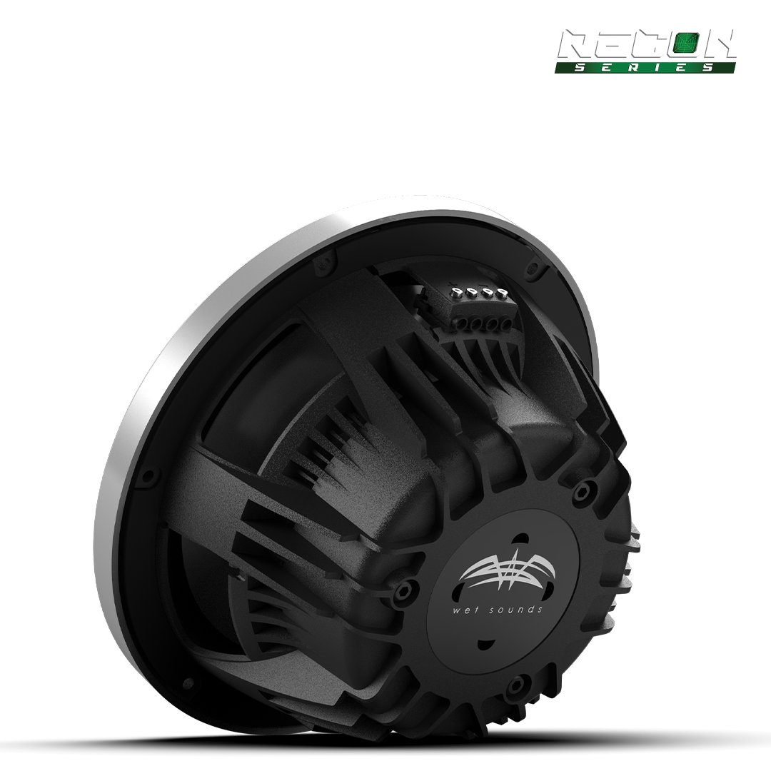 RECON 10 FA-S | 10-inch Free-air Marine Subwoofer 4Ω Black with XS Silver Grille