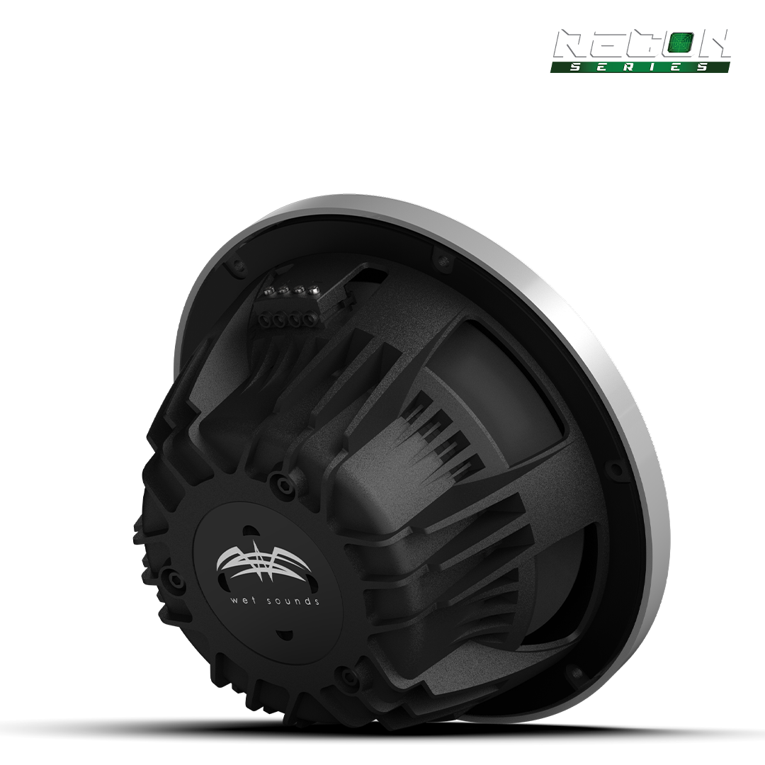 RECON 10 FA-S | 10-inch Free-air Marine Subwoofer 4Ω Black with XS Silver Grille