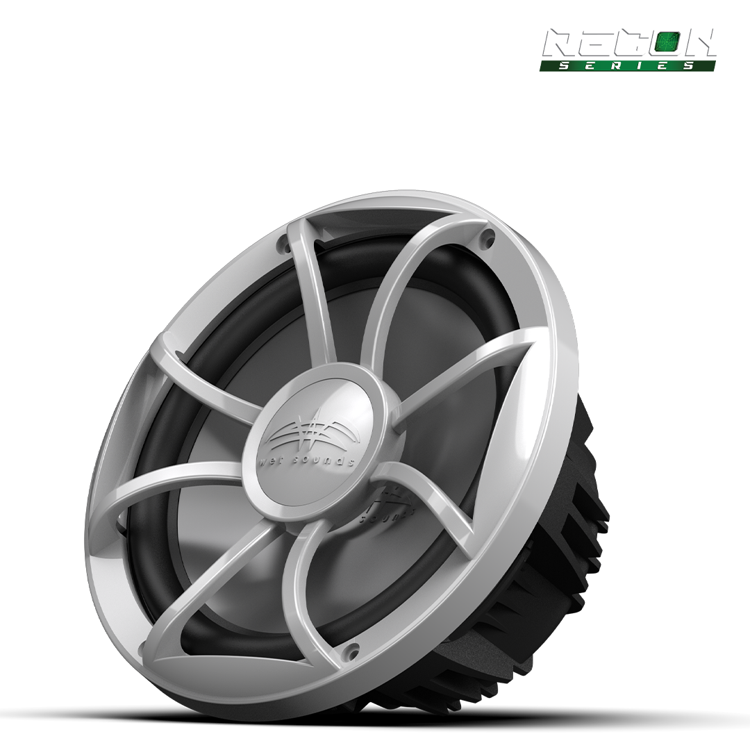 RECON 10 FA-S | 10-inch Free-air Marine Subwoofer 4Ω Black with XS Silver Grille