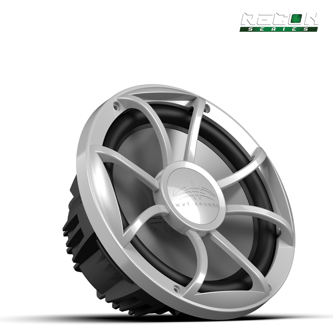 RECON 10 FA-S | 10-inch Free-air Marine Subwoofer 4Ω Black with XS Silver Grille