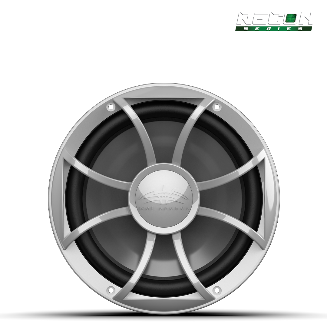 RECON 10 FA-S | 10-inch Free-air Marine Subwoofer 4Ω Black with XS Silver Grille