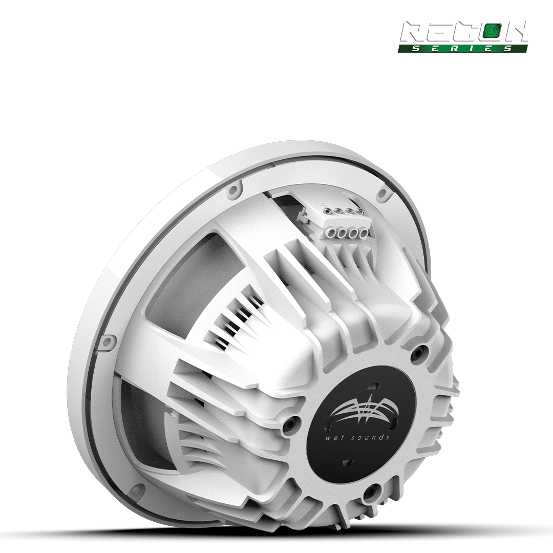 RECON 10 FA-XW-W | 10-inch Free-air Marine Subwoofer 4Ω White with XW White Grille