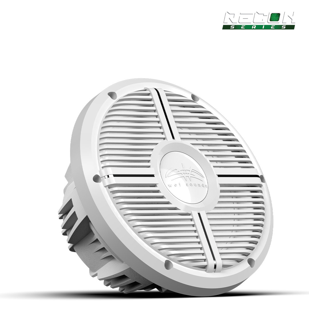 RECON 10 FA-XW-W | 10-inch Free-air Marine Subwoofer 4Ω White with XW White Grille