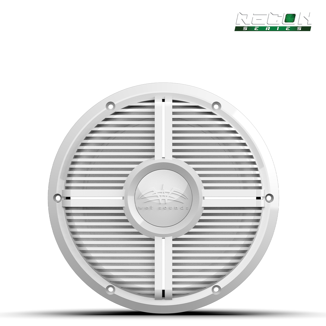 RECON 10 FA-XW-W | 10-inch Free-air Marine Subwoofer 4Ω White with XW White Grille