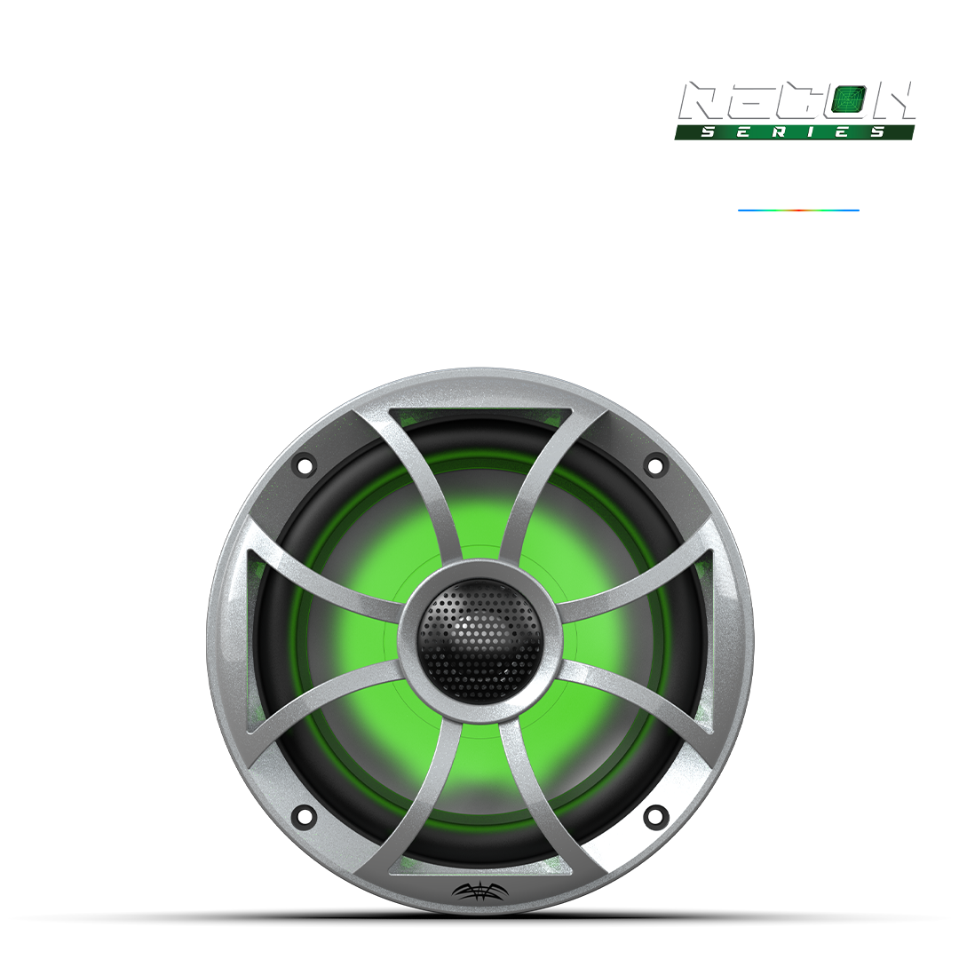 RECON 6-S RGB | 6.5-inch High-Output Component Style Coaxial Speakers w/ XS-Silver RGB Grilles