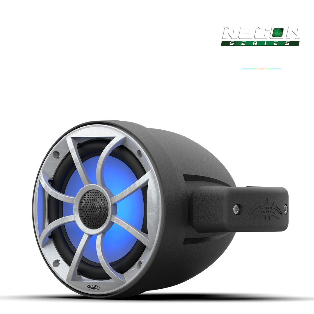 RECON 6 POD-B | 6.5-inch Coaxial Tower Speakers w/ XS-Silver RGB Grilles