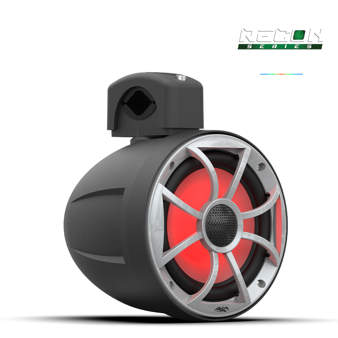 RECON 6 POD-B | 6.5-inch Coaxial Tower Speakers w/ XS-Silver RGB Grilles