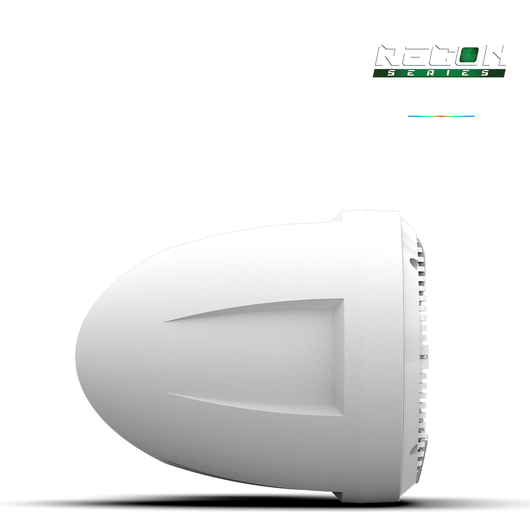 RECON 6 POD-W | 6.5-inch Coaxial Tower Speakers w/ XW-White RGB Grilles
