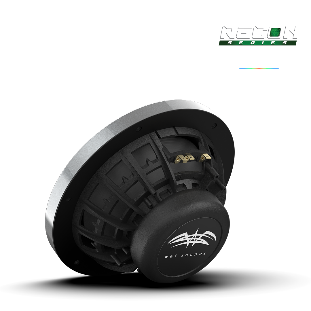 RECON 8-S RGB | 8-inch High-Output Component Style Coaxial Speakers w/ XS-Silver RGB Grilles
