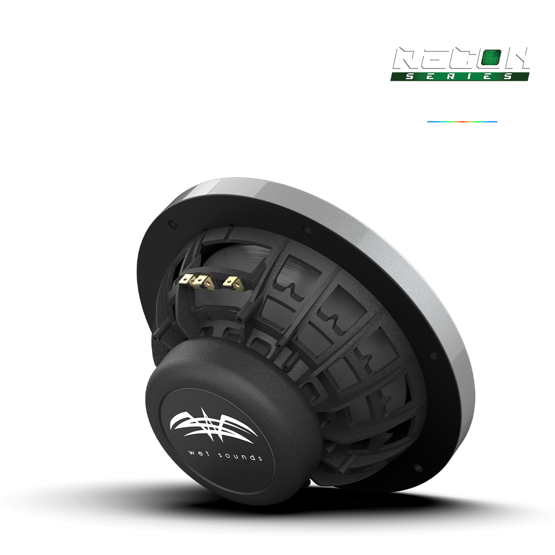 RECON 8-S RGB | 8-inch High-Output Component Style Coaxial Speakers w/ XS-Silver RGB Grilles