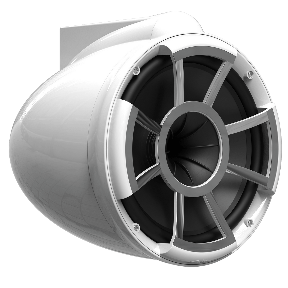 REV 10 W V2 | Gloss White Revolution Series 10-inch Tower Speakers