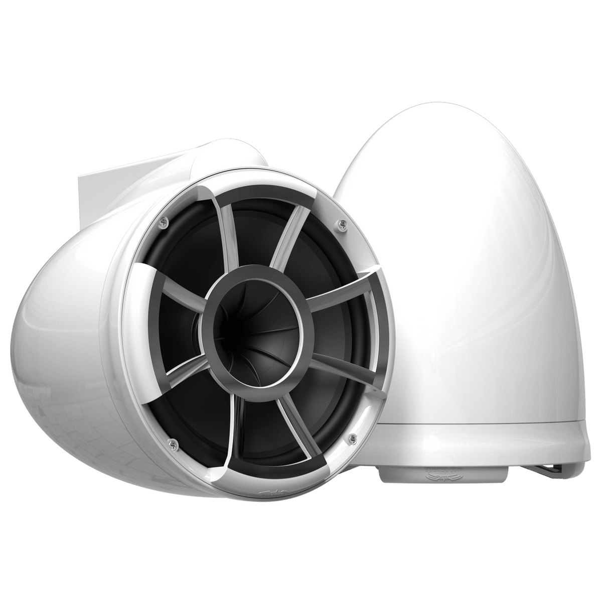 REV 10 W V2 | Gloss White Revolution Series 10-inch Tower Speakers