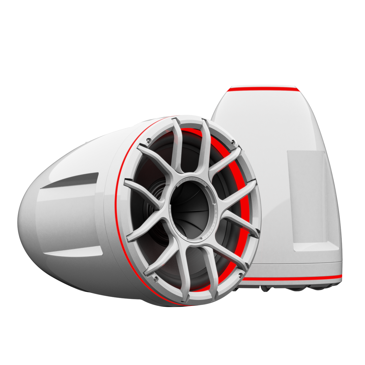 REV 12 HD | White Revolution HD Series 12-inch Tower Speakers