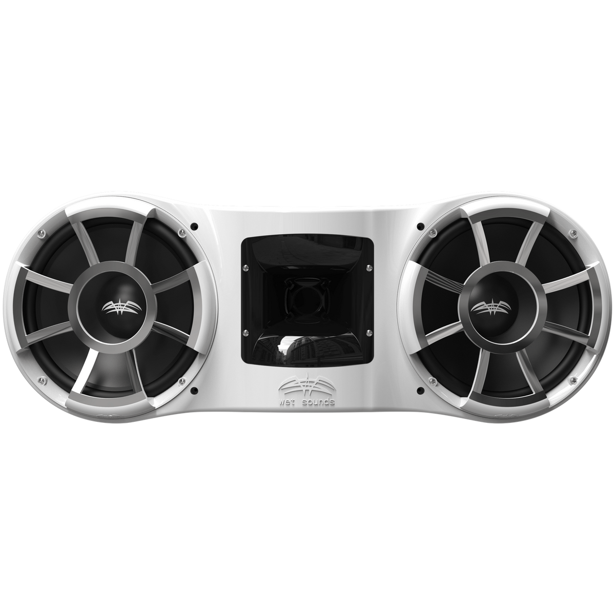 REV 410 W | White V2 Revolution Series Dual 10-inch Tower Speakers