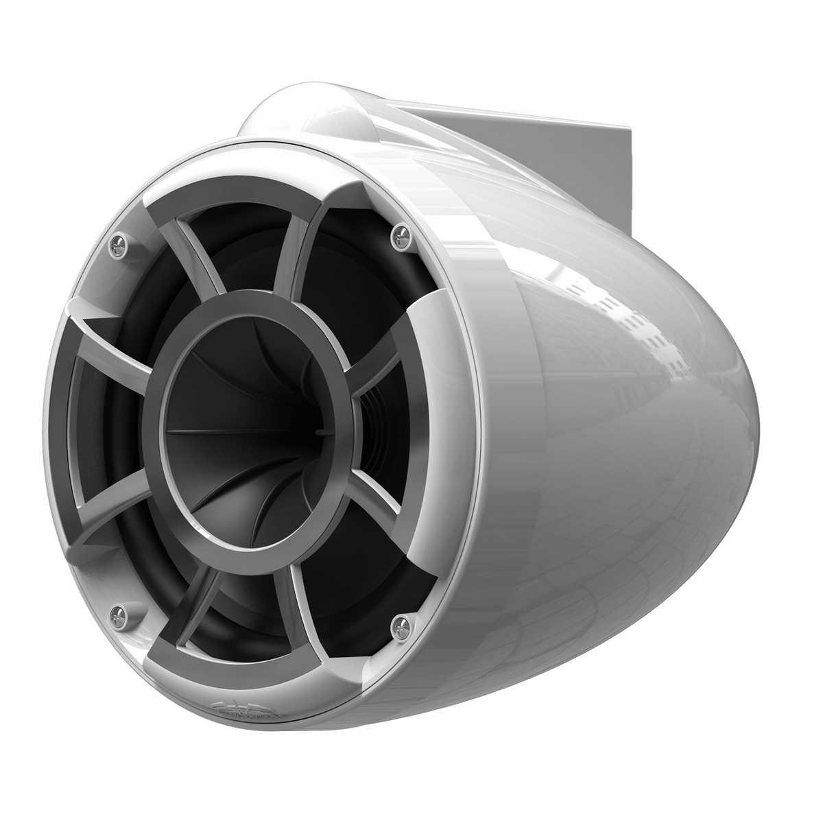 REV 8 W V2 | Gloss White Revolution Series 8-inch Tower Speakers