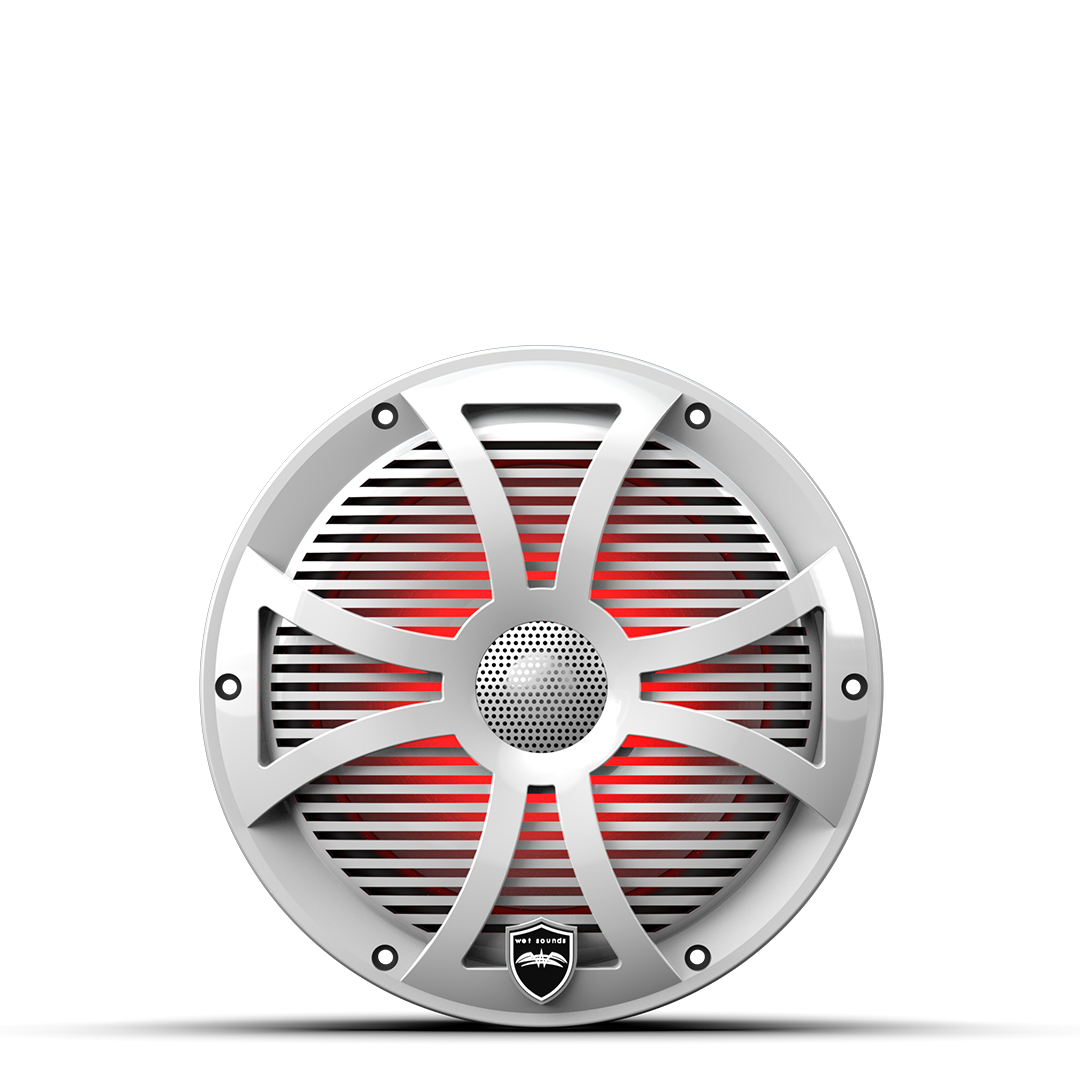 REVO 8 SW-W V3 | REVO 8-inch White Coaxial Speakers with SW White RGB Grilles