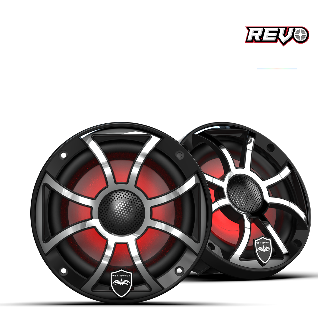 REVO 6 XS-B-SS V3 | REVO 6.5-inch Black Stainless Steel XS Coaxial Speakers