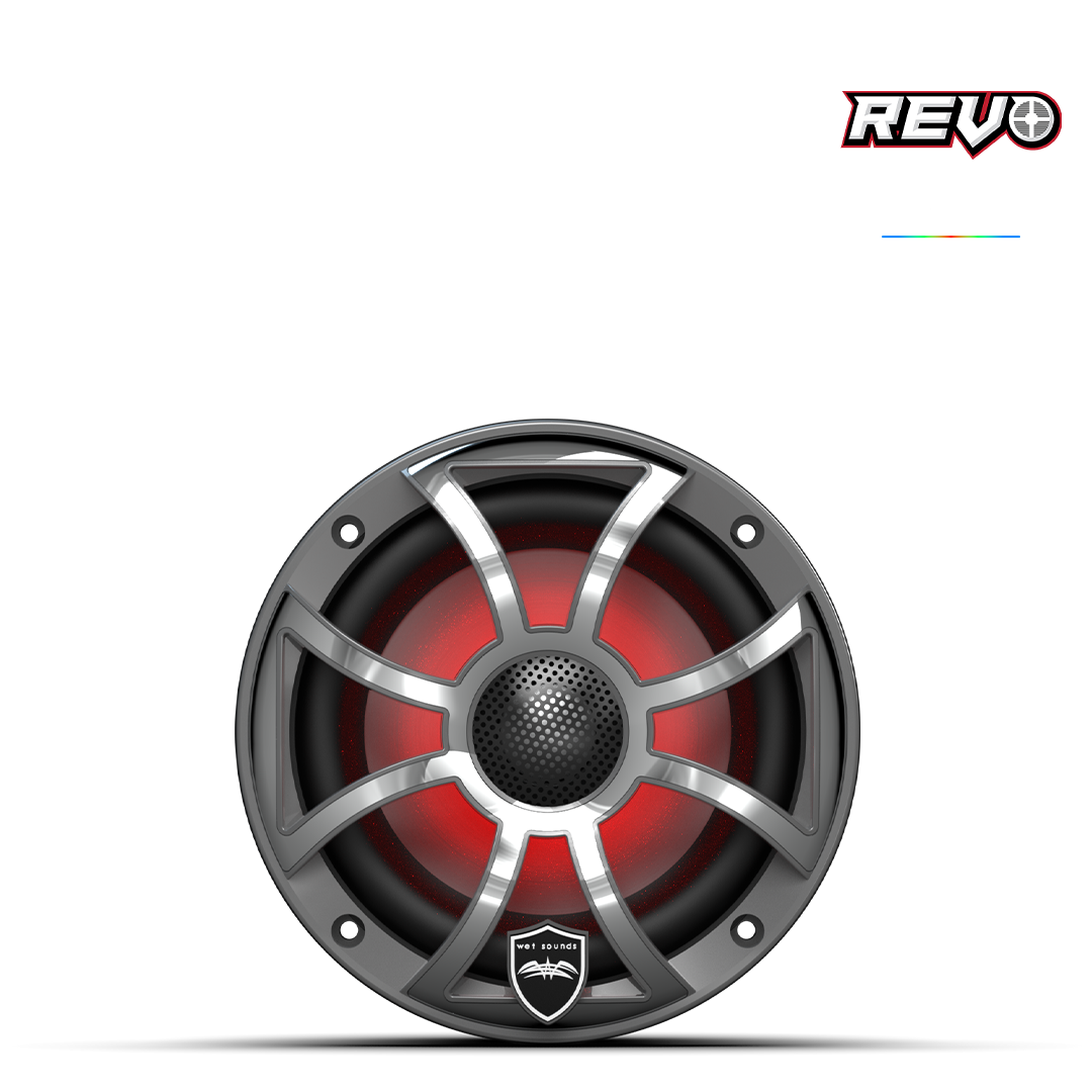 REVO 6 XS-G-SS V3 | REVO 6.5-inch Gunmetal Stainless Steel XS Coaxial Speakers