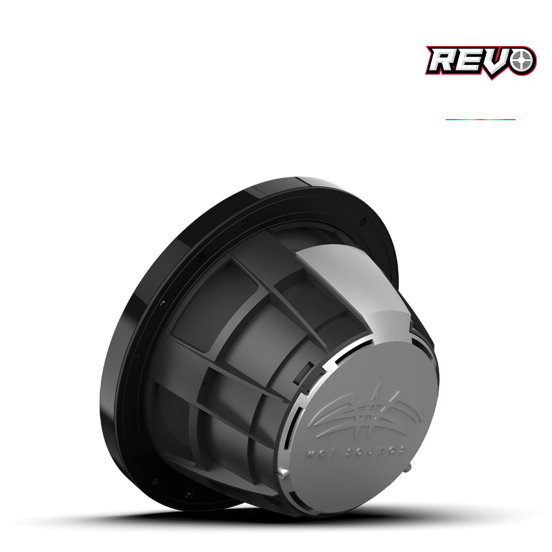 REVO 8-XWB | REVO 8-inch Black Coaxial Speakers with XW Black RGB Grilles