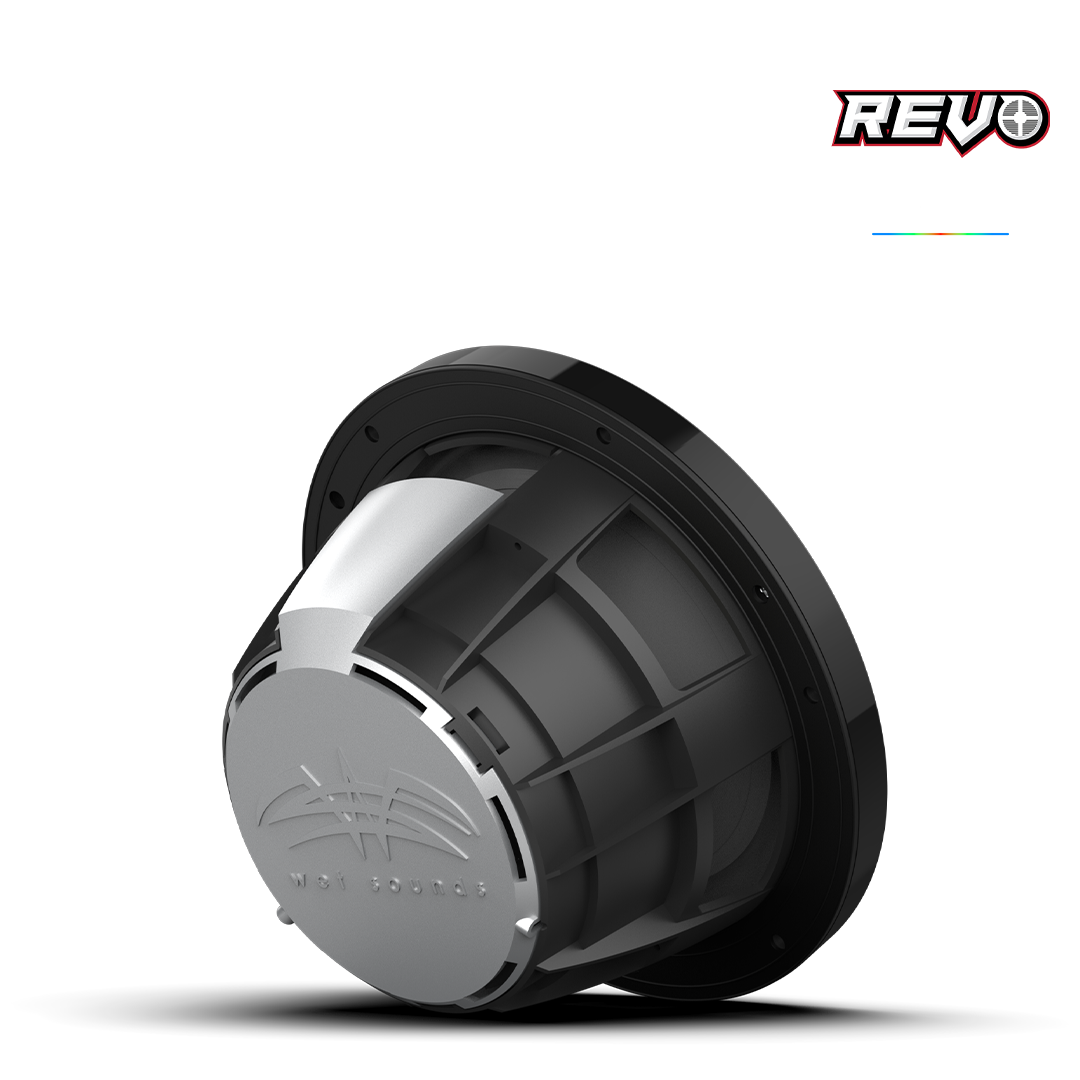 REVO 8-XWB | REVO 8-inch Black Coaxial Speakers with XW Black RGB Grilles