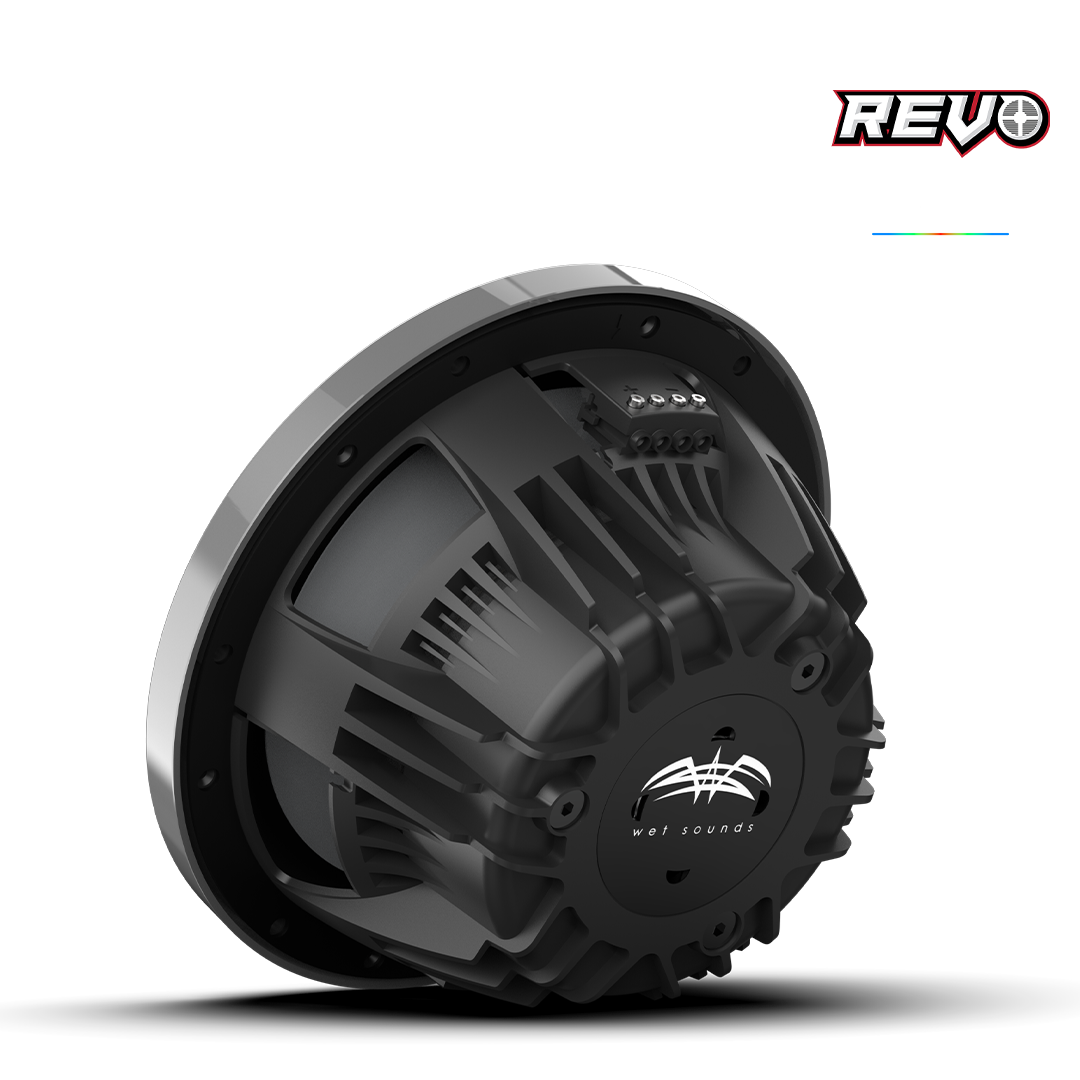 REVO CX-10 XS-G-SS S2 | 10-inch Gunmetal Coaxial Speakers with Gunmetal XS Stainless RGB Grilles