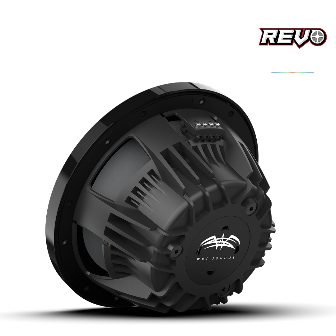 REVO CX-10 XW-B S2 | REVO 10-inch Black Coaxial Speakers with Black XW RGB Grilles