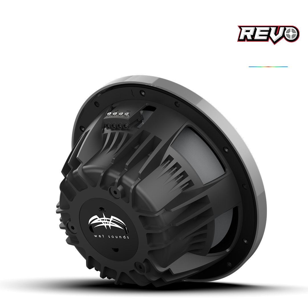 REVO CX-10 XS-G-SS S2 | 10-inch Gunmetal Coaxial Speakers with Gunmetal XS Stainless RGB Grilles