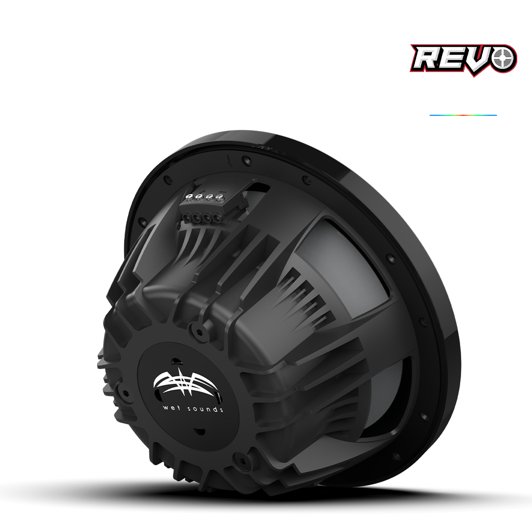 REVO CX-10 XS-B-SS S2 | REVO 10-inch Black Coaxial Speakers with Black XS Stainless Steel Grilles