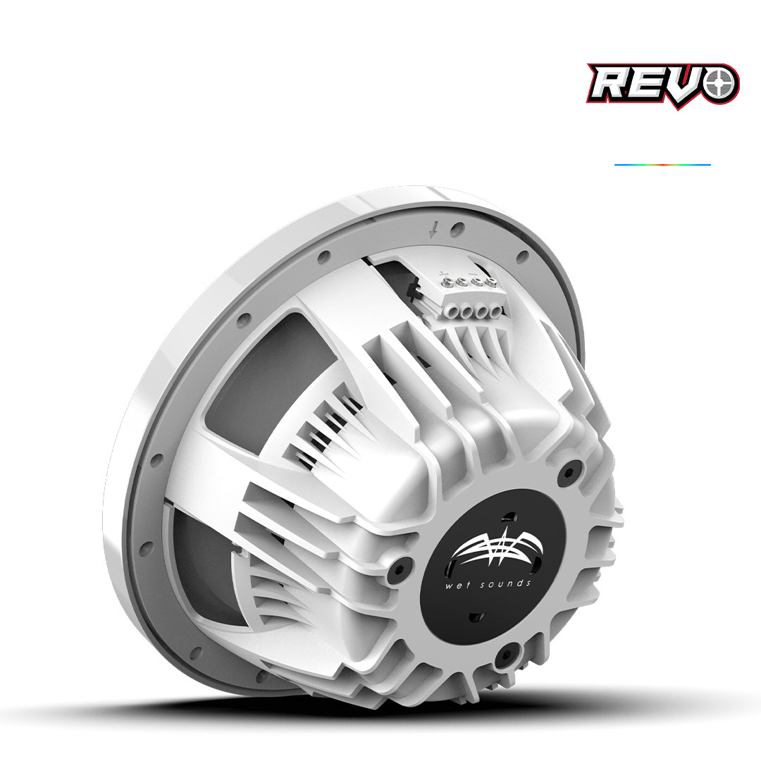 REVO CX-10 XW-W S2 | REVO 10-inch White Coaxial Speakers with White XW RGB Grilles