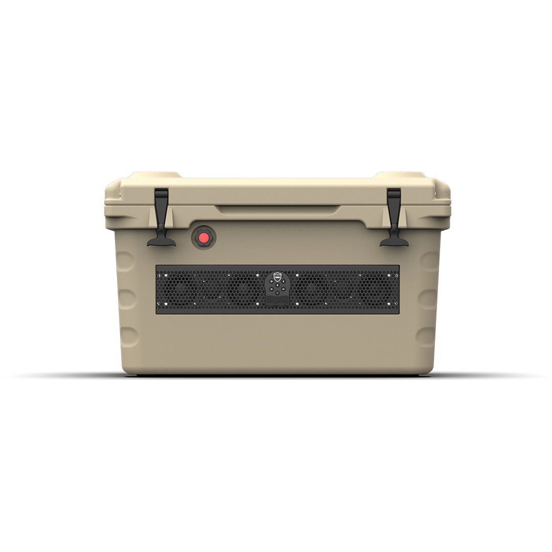 SHIVR-55-TAN | SHIVR-55 Desert Tan Bluetooth Soundbar Cooler