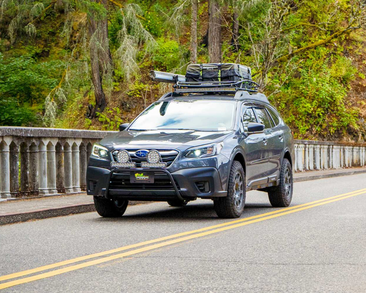 Rally Innovations - Front Rally Light Bar Mount Kit with LED Lights for Subaru Outback (2015-2019)
