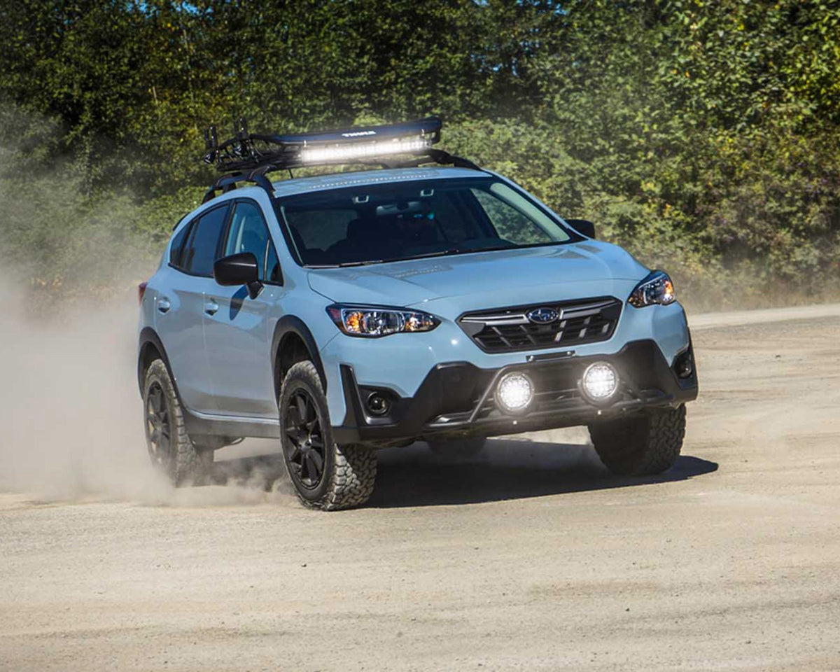 Rally Innovations - Front Rally Light Bar Mount Kit with LED Lights for Subaru Crosstrek (2021-2023)
