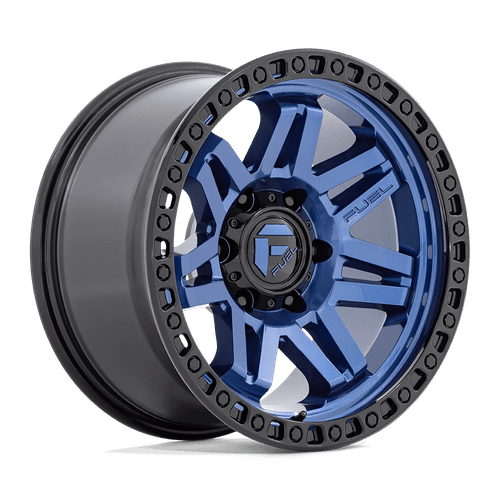 Fuel Off-Road Syndicate Wheel | 5x5 (5x127) Bolt Pattern - Dark Blue w/ Black Ring / 17x9 / -12mm (4.53" BS)
