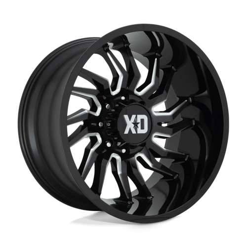 XD858 22X10 8X6.5 GLOSS BLACK MILL -18MM