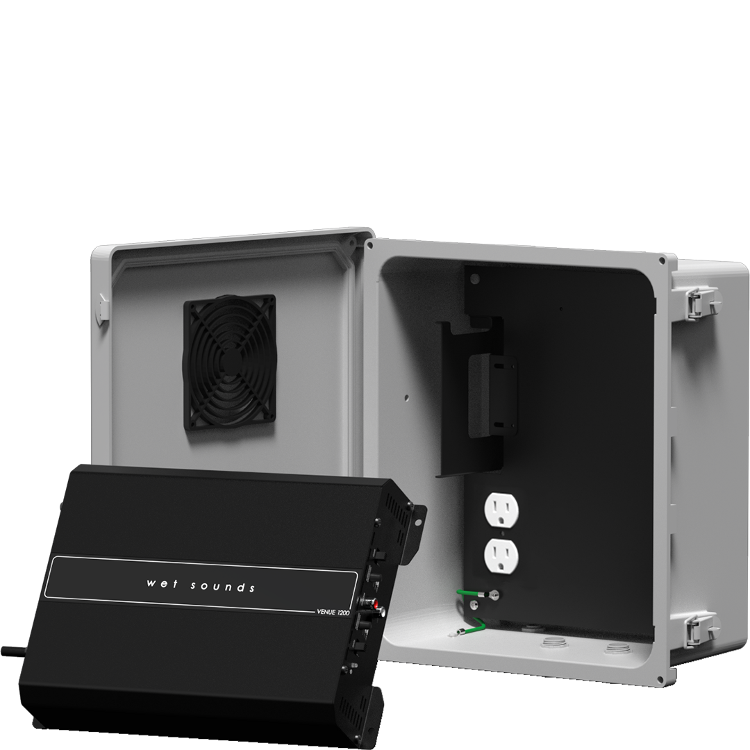 VS-AMPLIFIER SYSTEM-4 | Venue Series 110V 1200W 4-Channel Amplifier with Enclosure